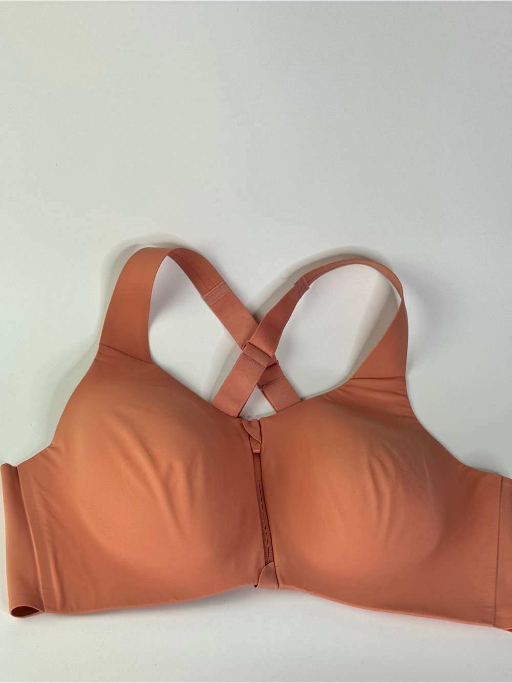 Knix Catalyst Sports Bra Womens 7+ Coral Criss Cross Straps